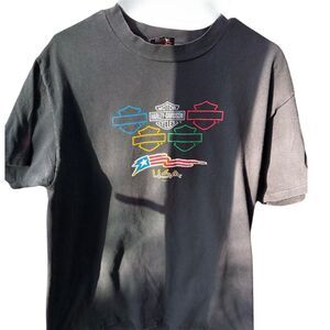 Vintage 90s Harley-Davidson ABC Pontiac MI Single Stitch T-Shirt Large